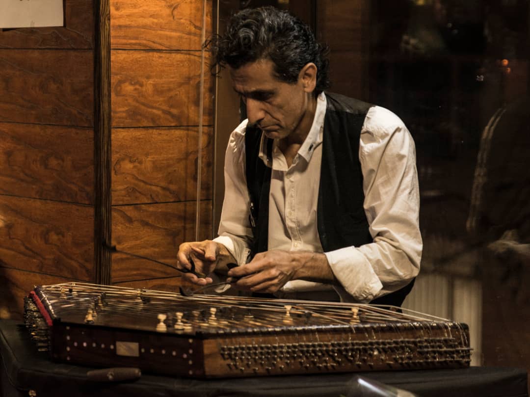 Alan Kushan playing Santoor