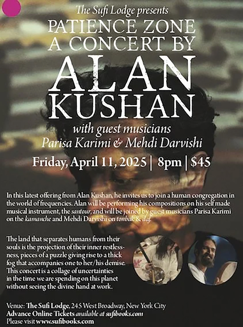 Alan Kushan — The Sufi Lounge, New York · April 11, 2025