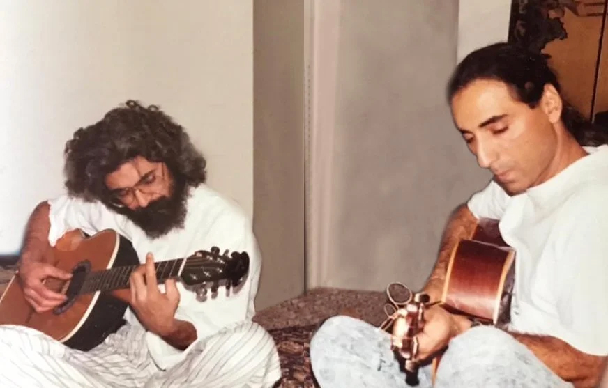 Koorosh and Aldoush writing songs