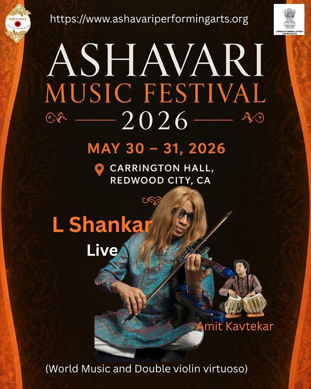 L. Shankar at Ashavari Music Festival 2026