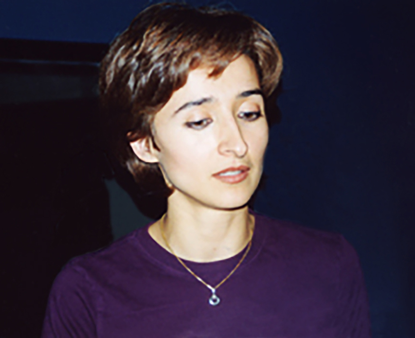 Parisa Vaaleh in the studio