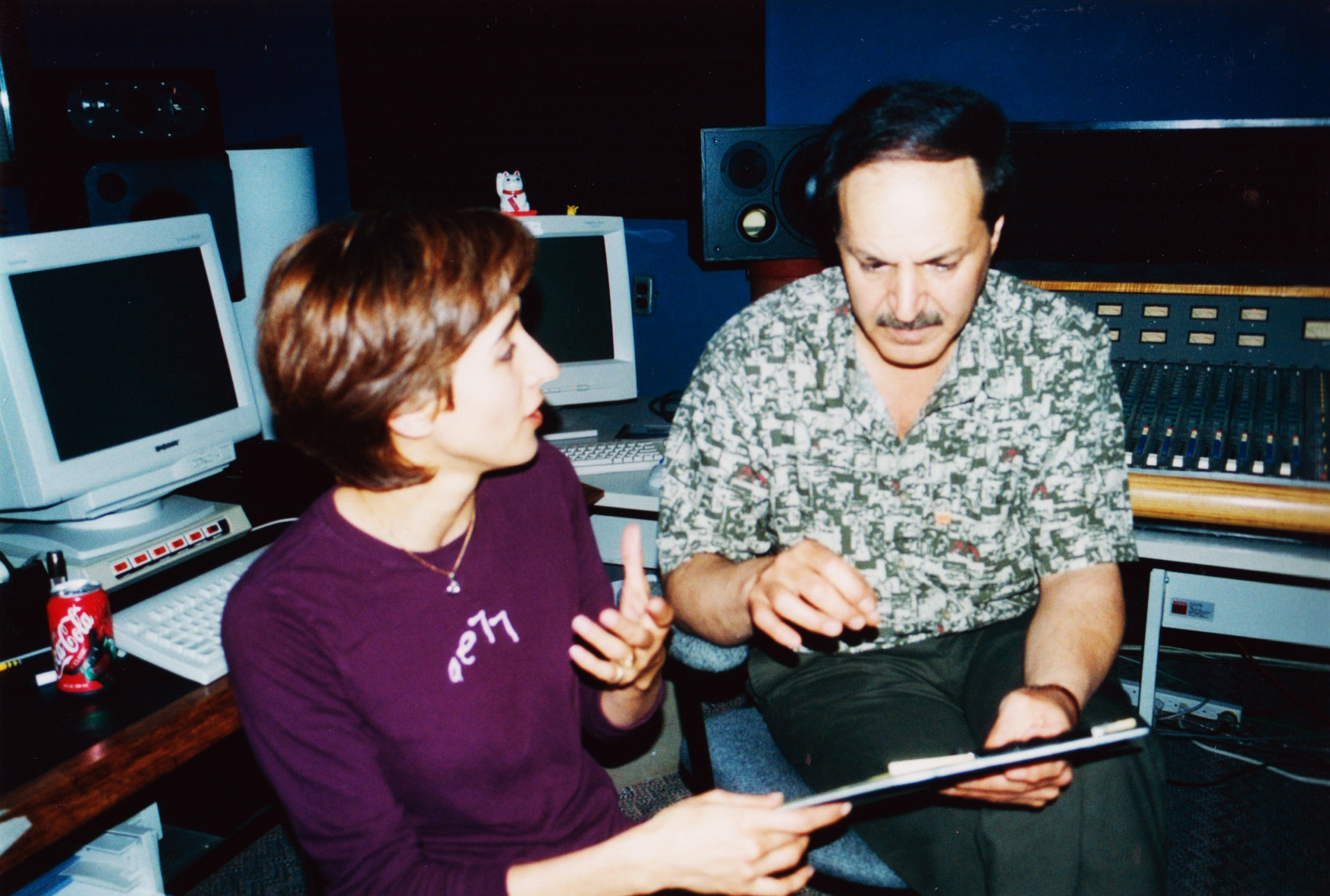 Parisa Vaaleh and Fariborz Lachini at Bay Studios
