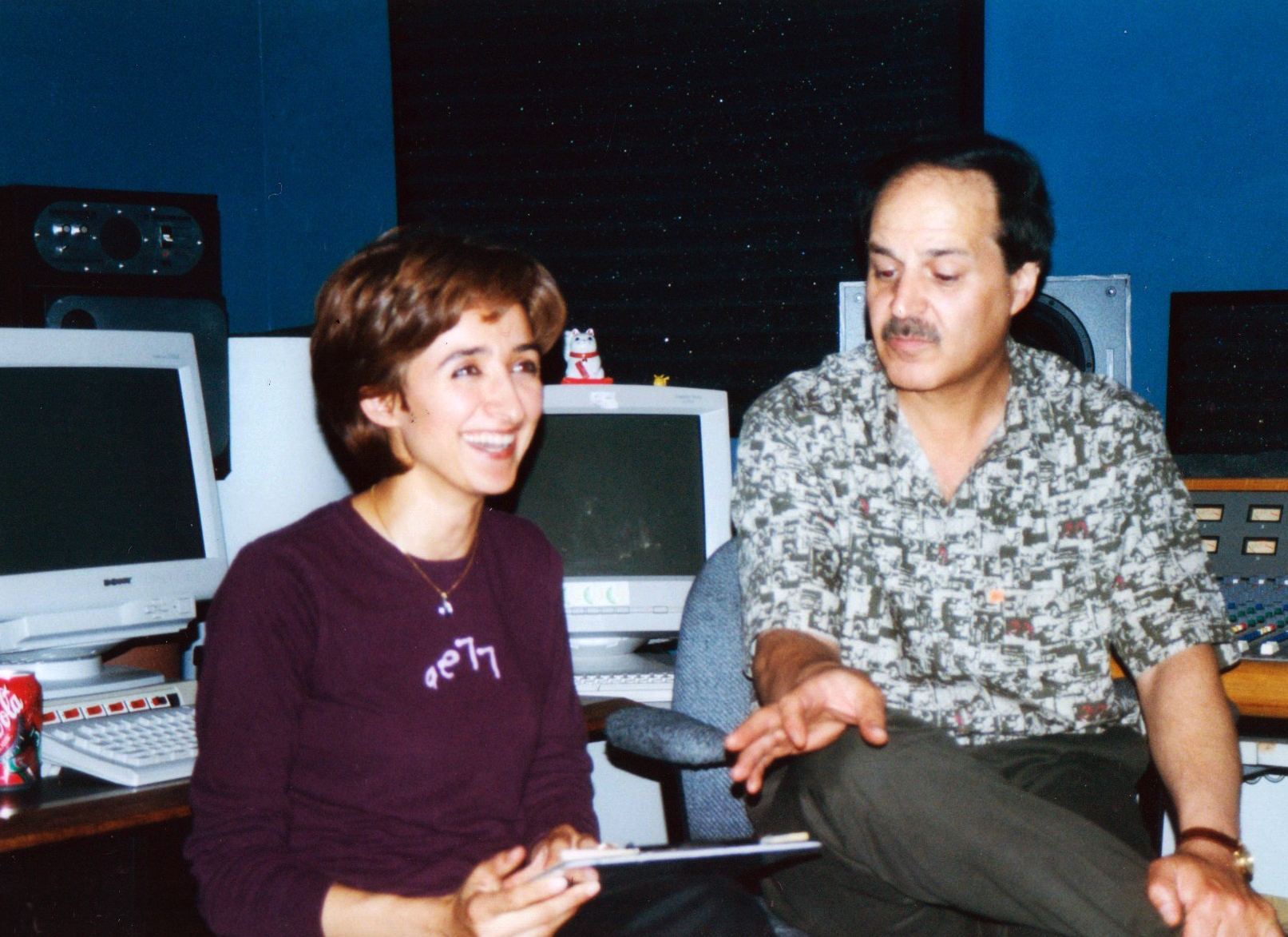 Parisa Vaaleh and Fariborz Lachini at Bay Studios