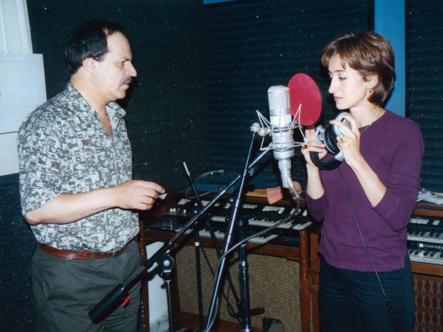 Parisa Vaaleh and Fariborz Lachini at Bay Studios