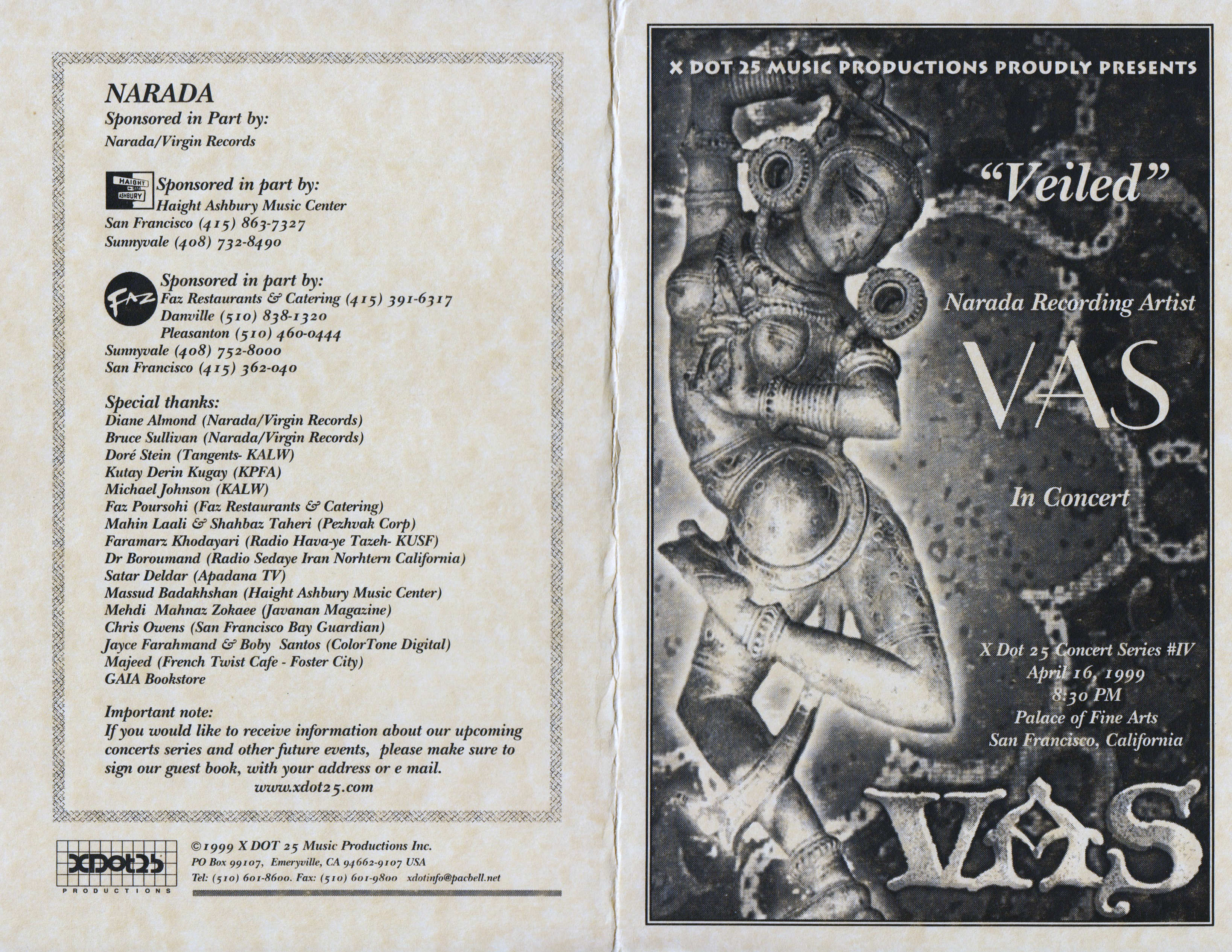 VAS in Concert, 1999
