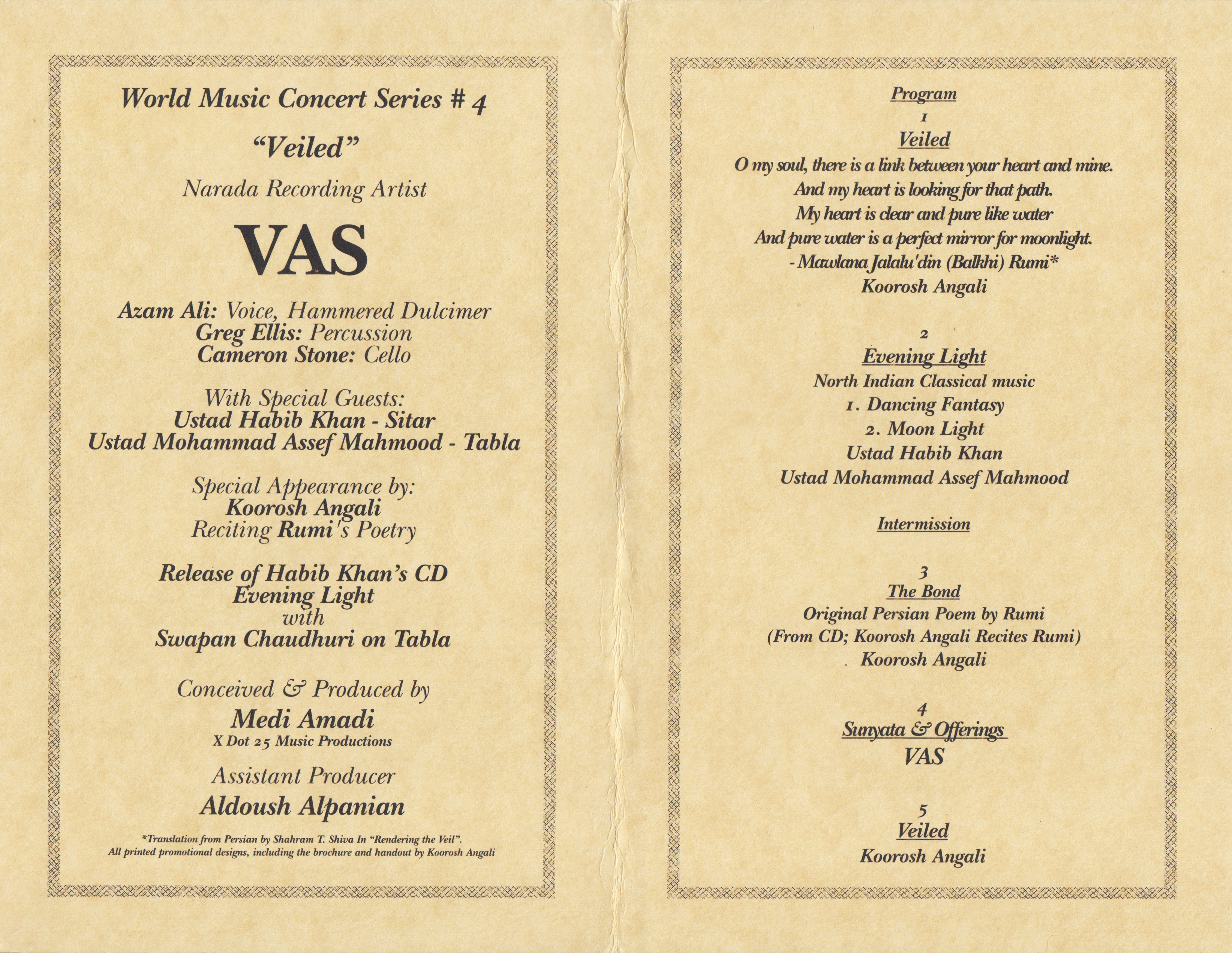 VAS in Concert, 1999