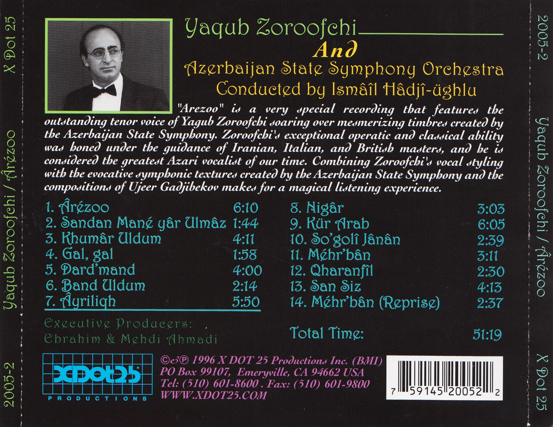 Physical CD back