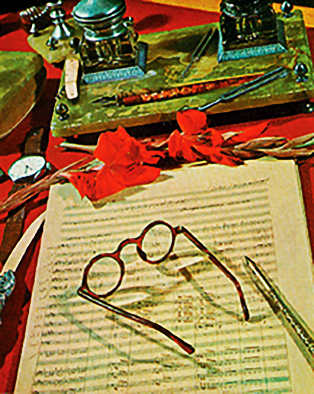 Uzeyir Hajibeyov’s desk as it is, kept untouched in the museum named after him.