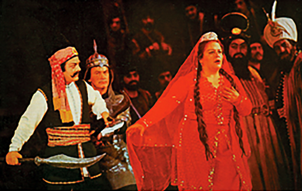 A scene from the opera “Kur-ughli”
