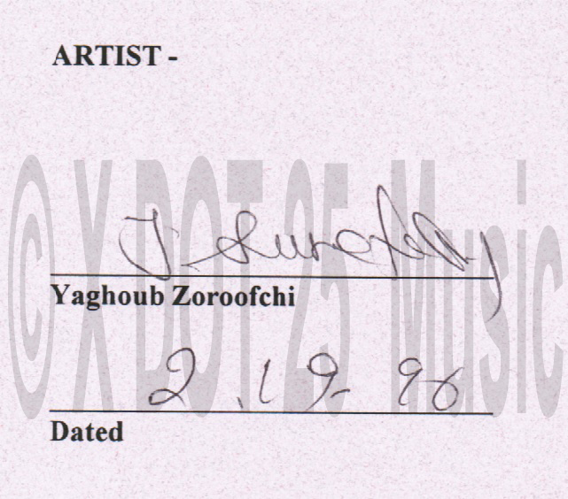 Contract Signature — Arezoo